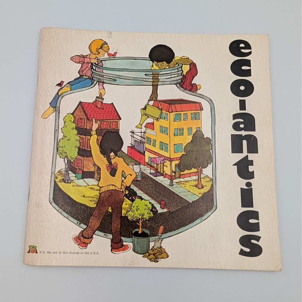 Vintage 1974 Girl Scouts Eco-Antics Environmental Education Activity Book Retro
